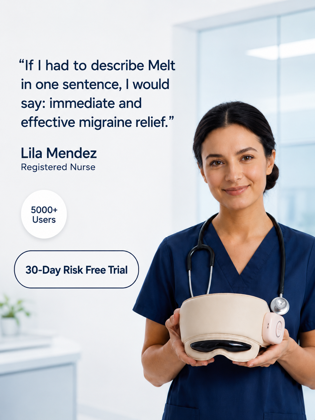 Melt Migraine Compression Device